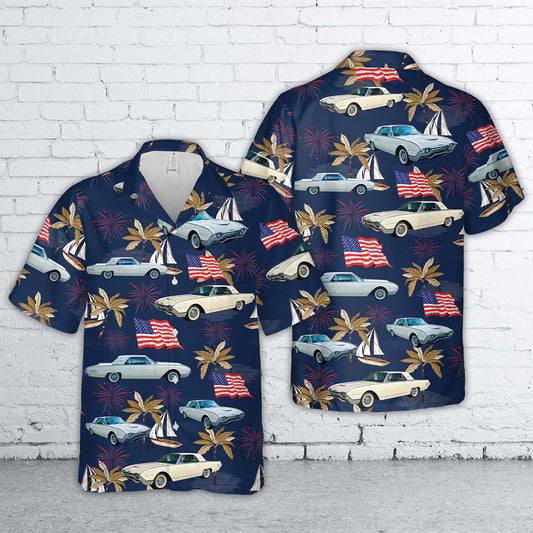 1961 Ford Thunderbird, 4th Of July Hawaiian Shirt