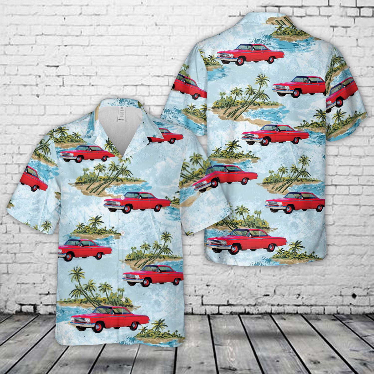 1962 Chevrolet Bubble Top Bel Air Hawaiian Shirt