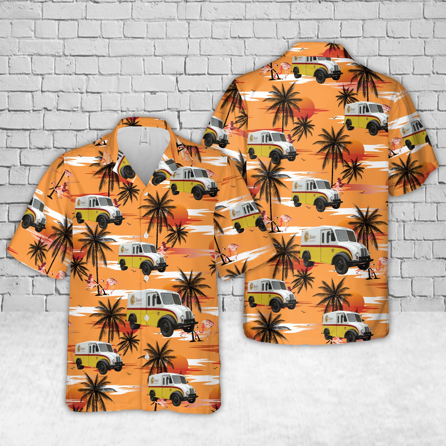 1964 Divco Bordens Milk Truck Hawaiian Shirt