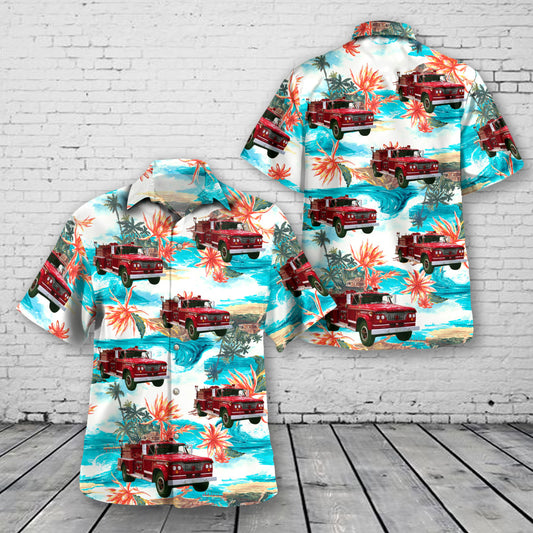 1964 Dodge Fire Truck Hawaiian Shirt