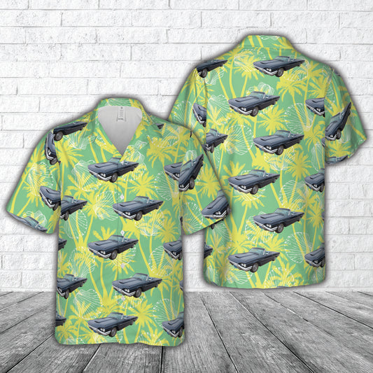 1964 Ford Thunderbird Convertible Dark Blue Metallic Hawaiian Shirt