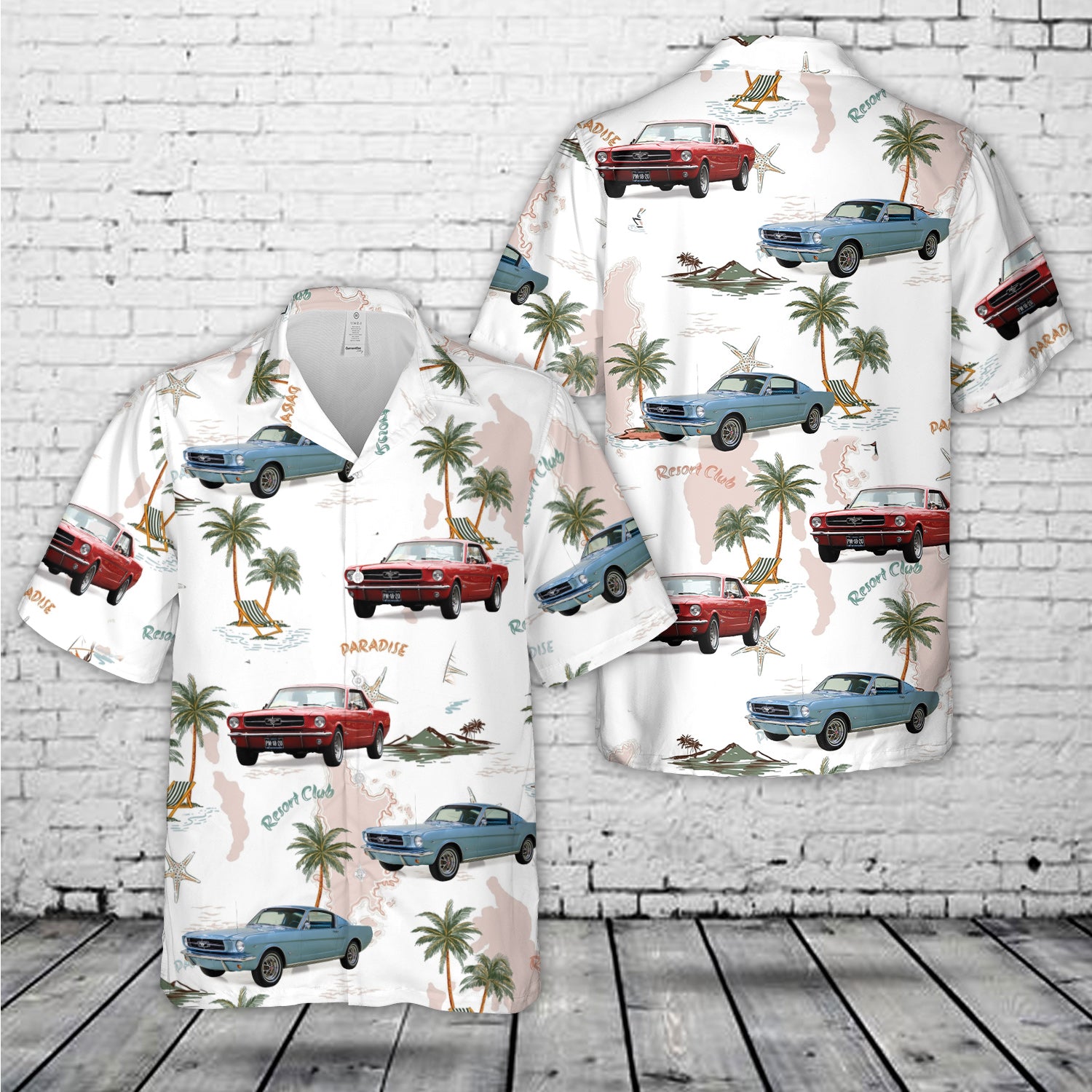 1965-1973 Ford Mustang Hawaiian Shirt