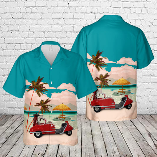 1966 Club Cart Golf Cart Hawaiian Shirt