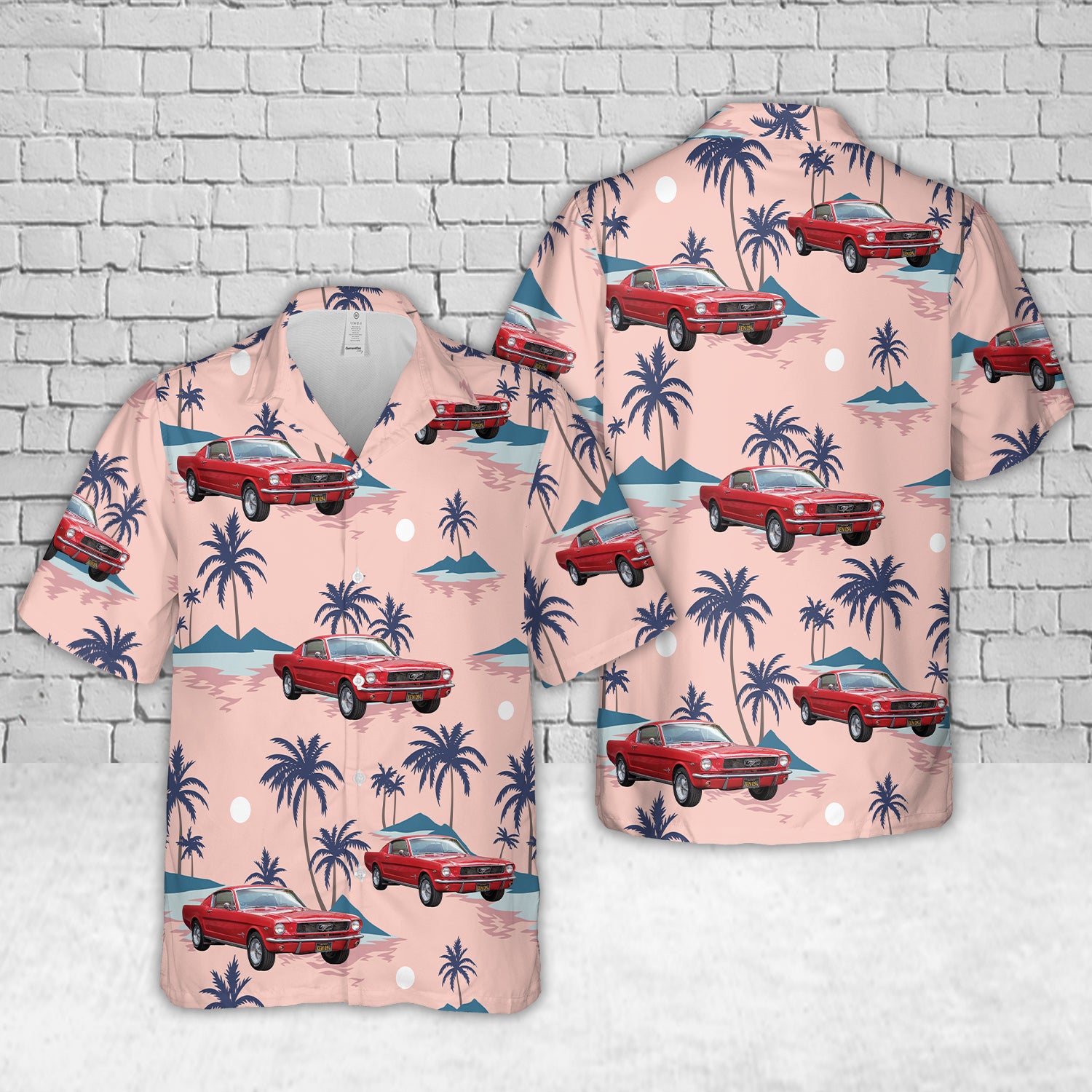 1966 Ford Mustang Fastback C-Code Hawaiian Shirt