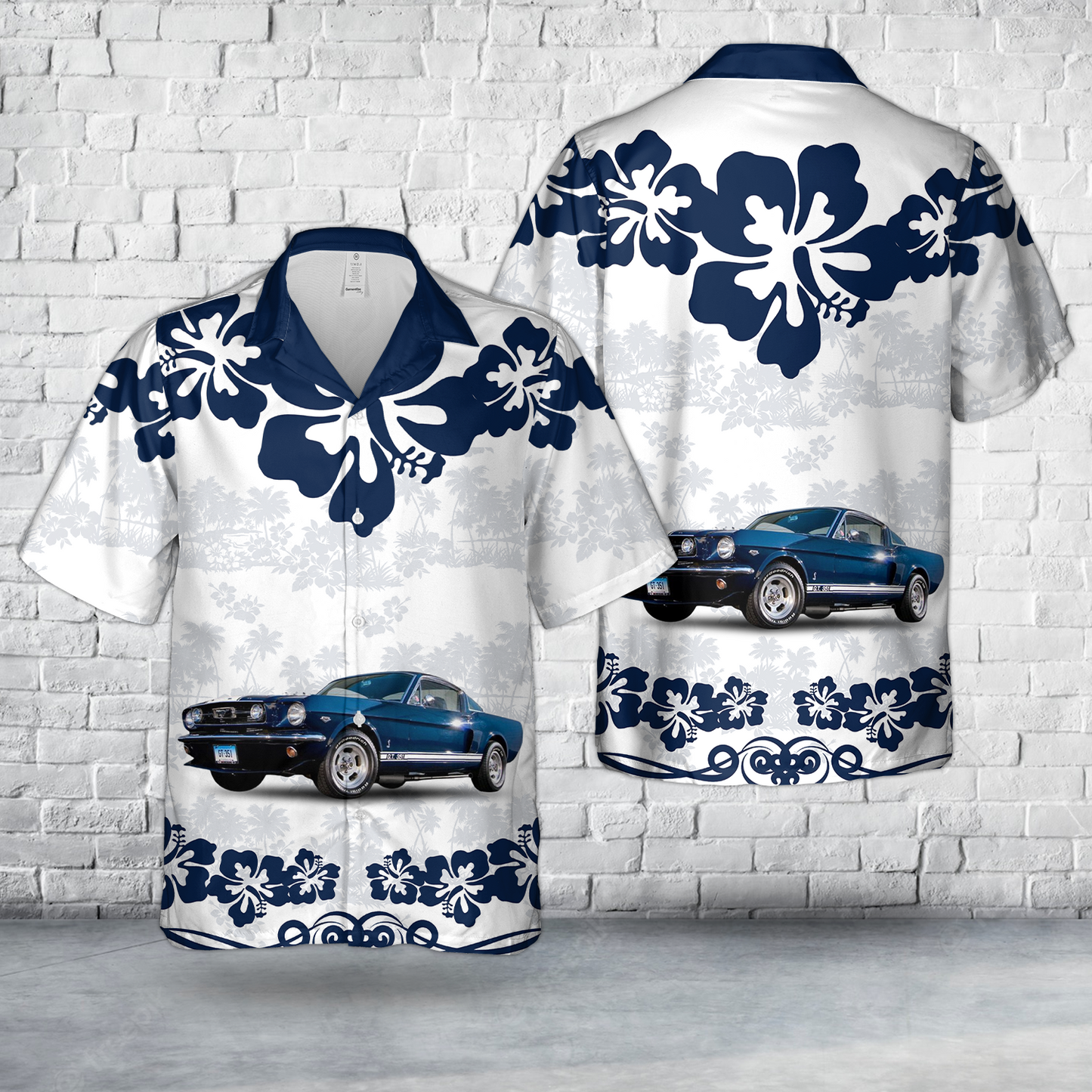 1966 Ford Mustang Shelby Cobra GT 350 Hawaiian Shirt