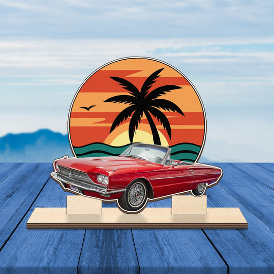 1966 Ford Thunderbird Custom Shape Wood Standee