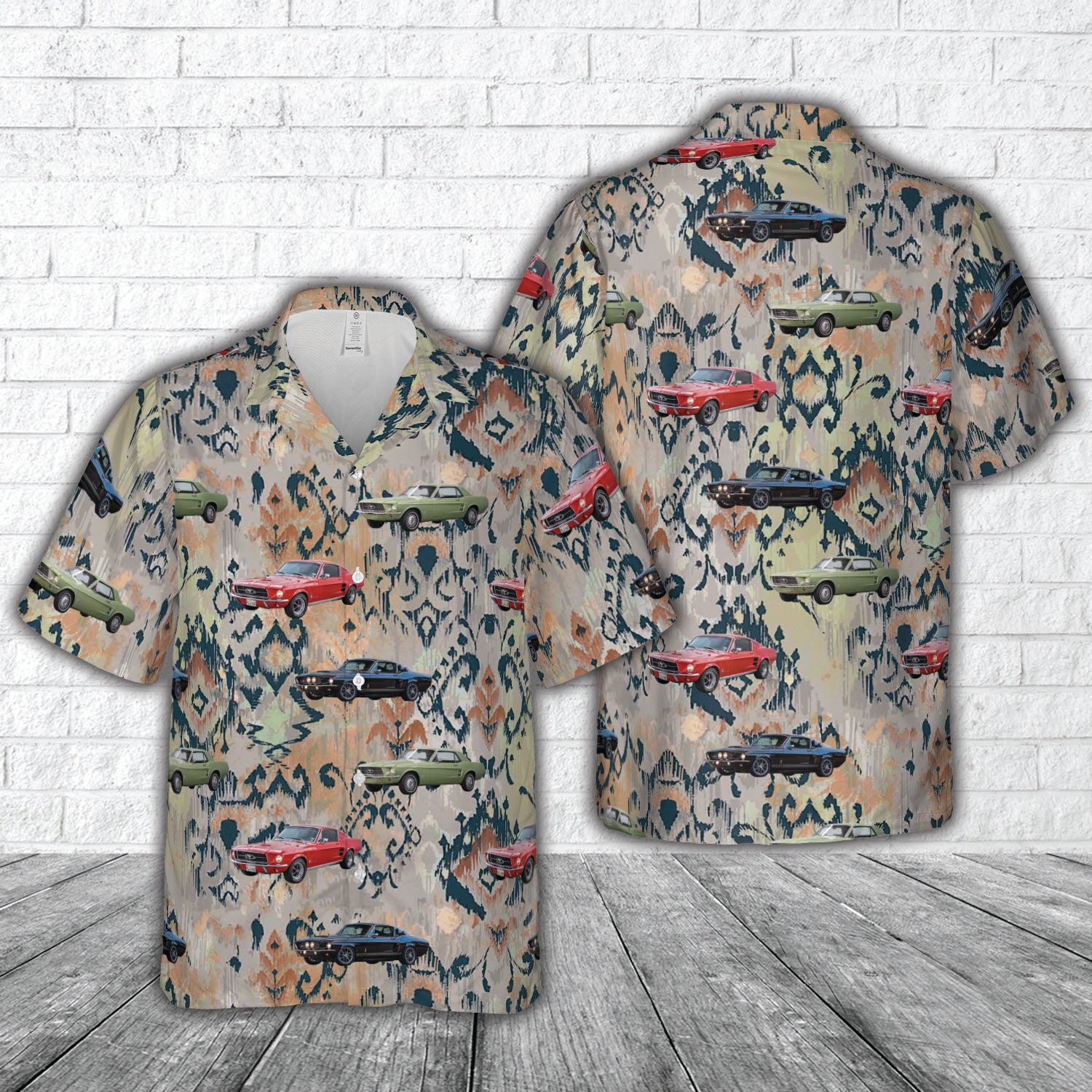 1967 Ford Mustang Hawaiian Shirt