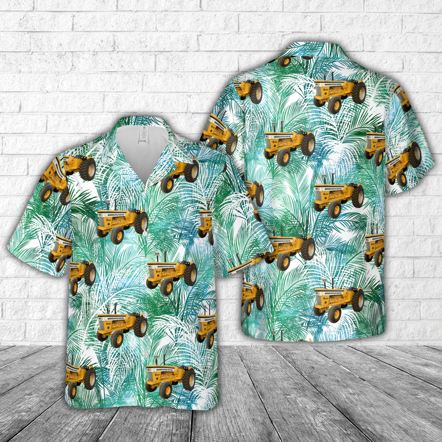 1968 Minneapolis-Moline G1000 2WD Tractor Hawaiian Shirt