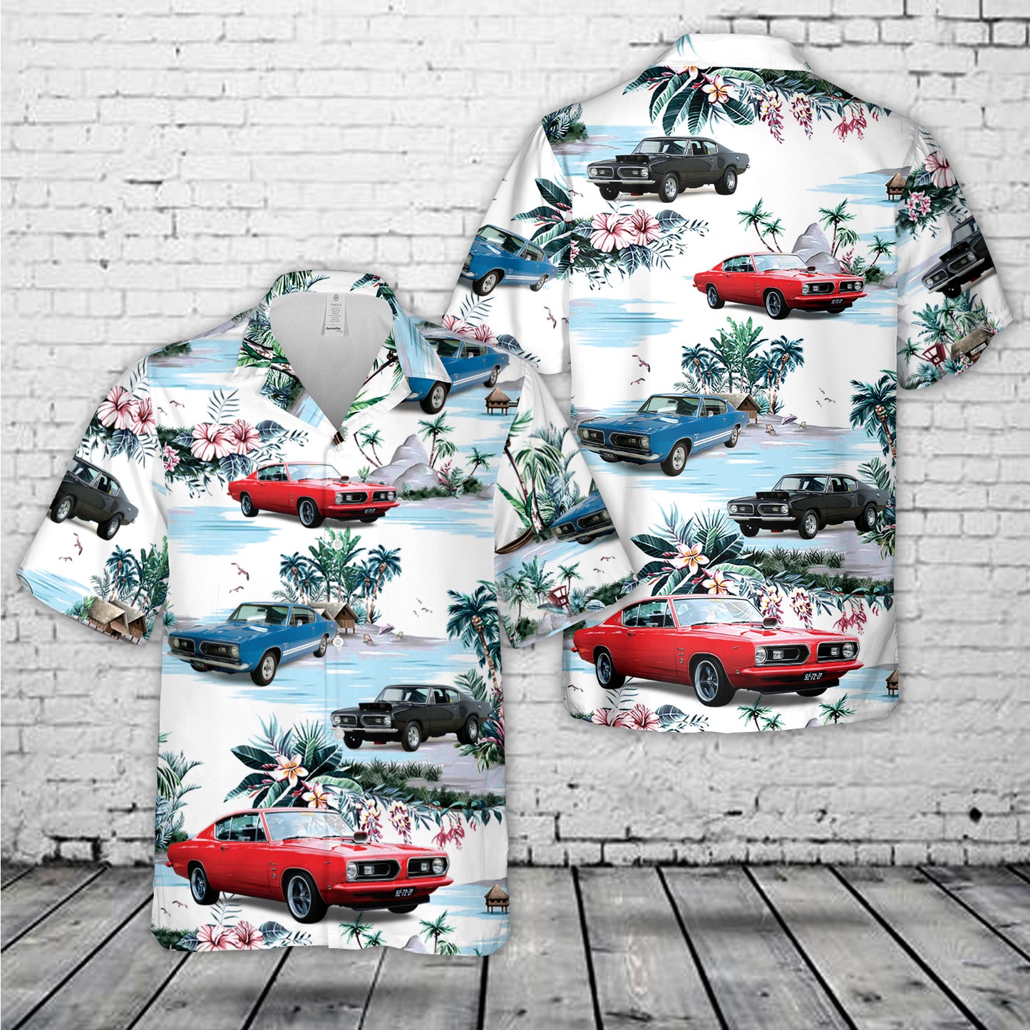 1968 Plymouth Barracuda Hawaiian Shirt