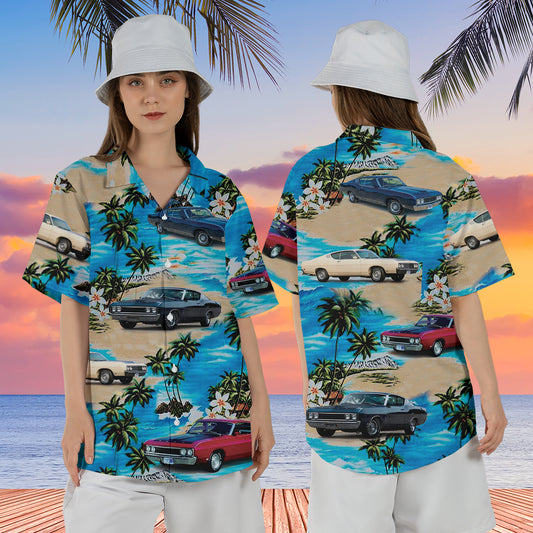 1969 Ford Torino Talladega Hawaiian Shirt For Women