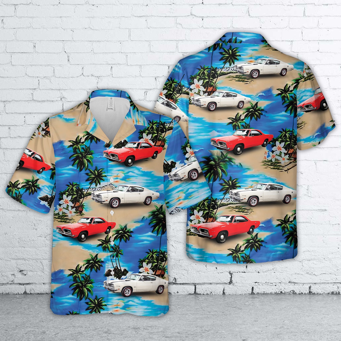 1969 Plymouth Barracuda Hawaiian Shirt