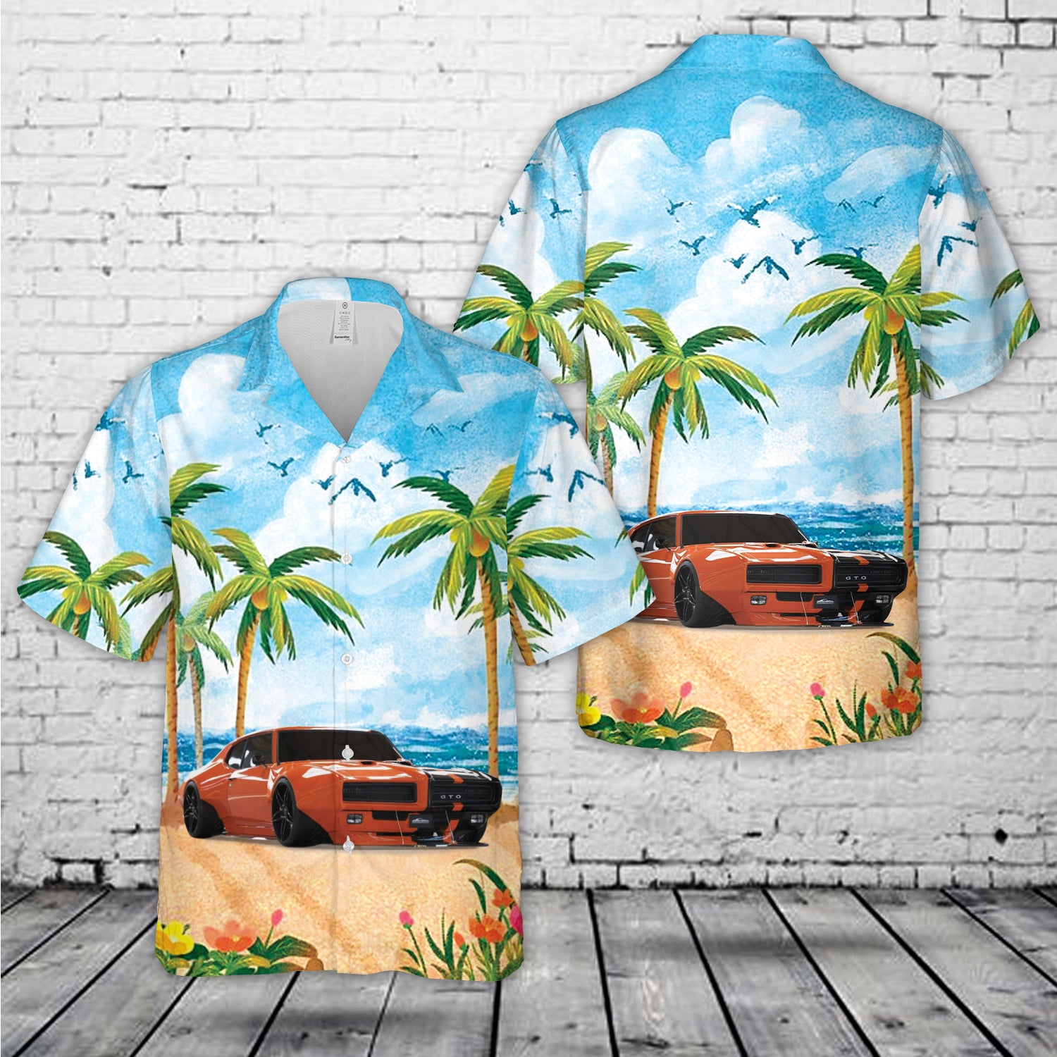 1969 Pontiac GTO “Two-Face Judge” Hawaiian Shirt – WiSuFu