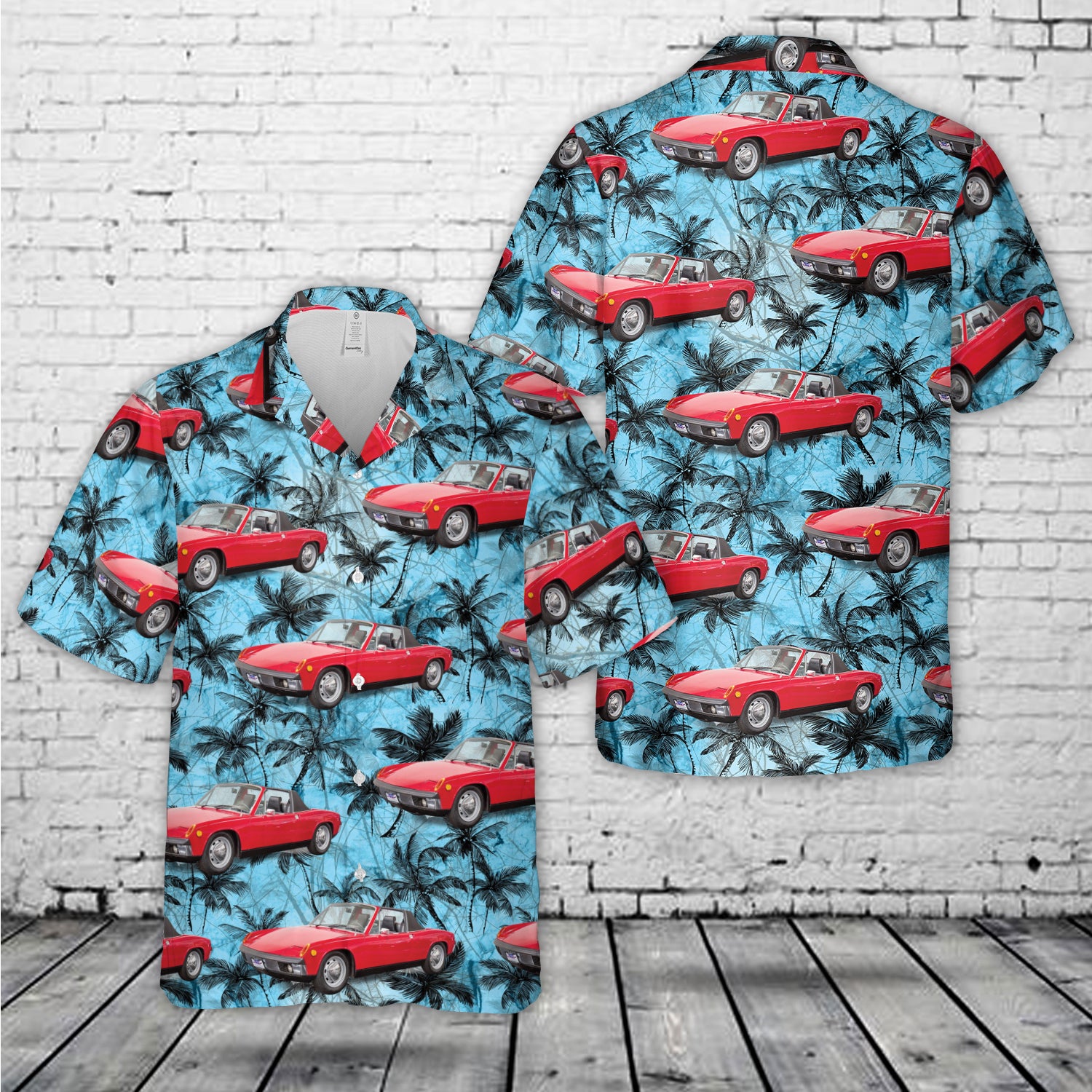 1972 Porsche 914 Targa Coupe Hawaiian Shirt