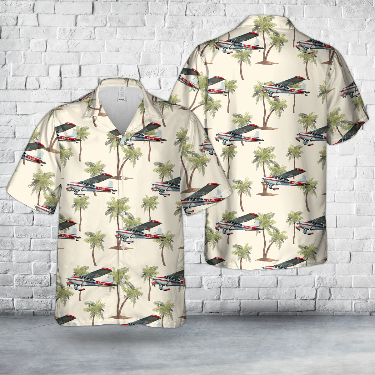 1974 Cessna A185F Skywagon 185 Hawaiian Shirt