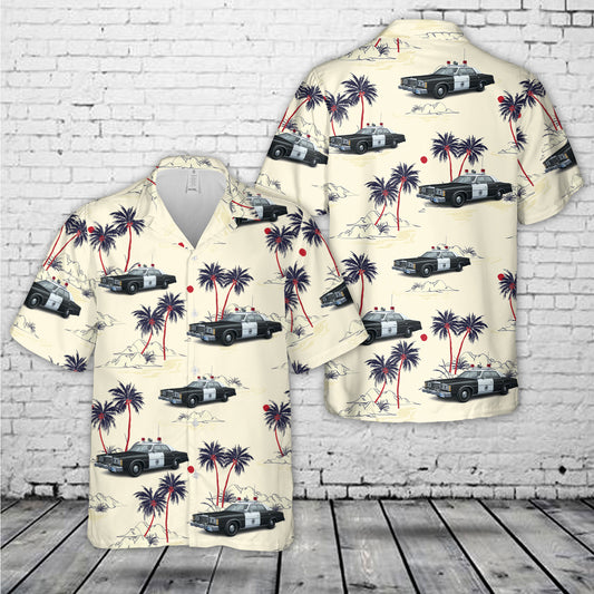 1977 Ford LTD - Wyoming Highway Patrol Hawaiian Shirt