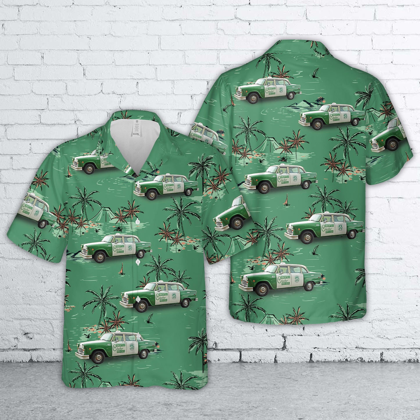 1981 Checker A11 Taxi Hawaiian Shirt