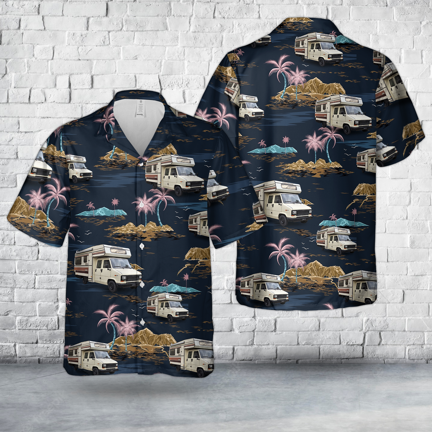 1983 Fiat Ducato DC 2.5 D Camping Car Hawaiian Shirt