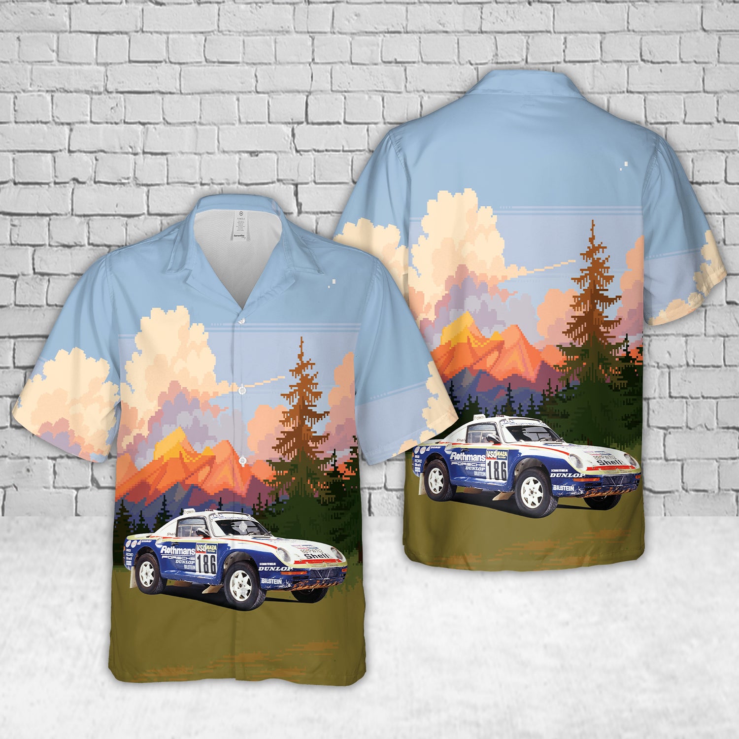 1984 Porsche 959 Rally Hawaiian Shirt