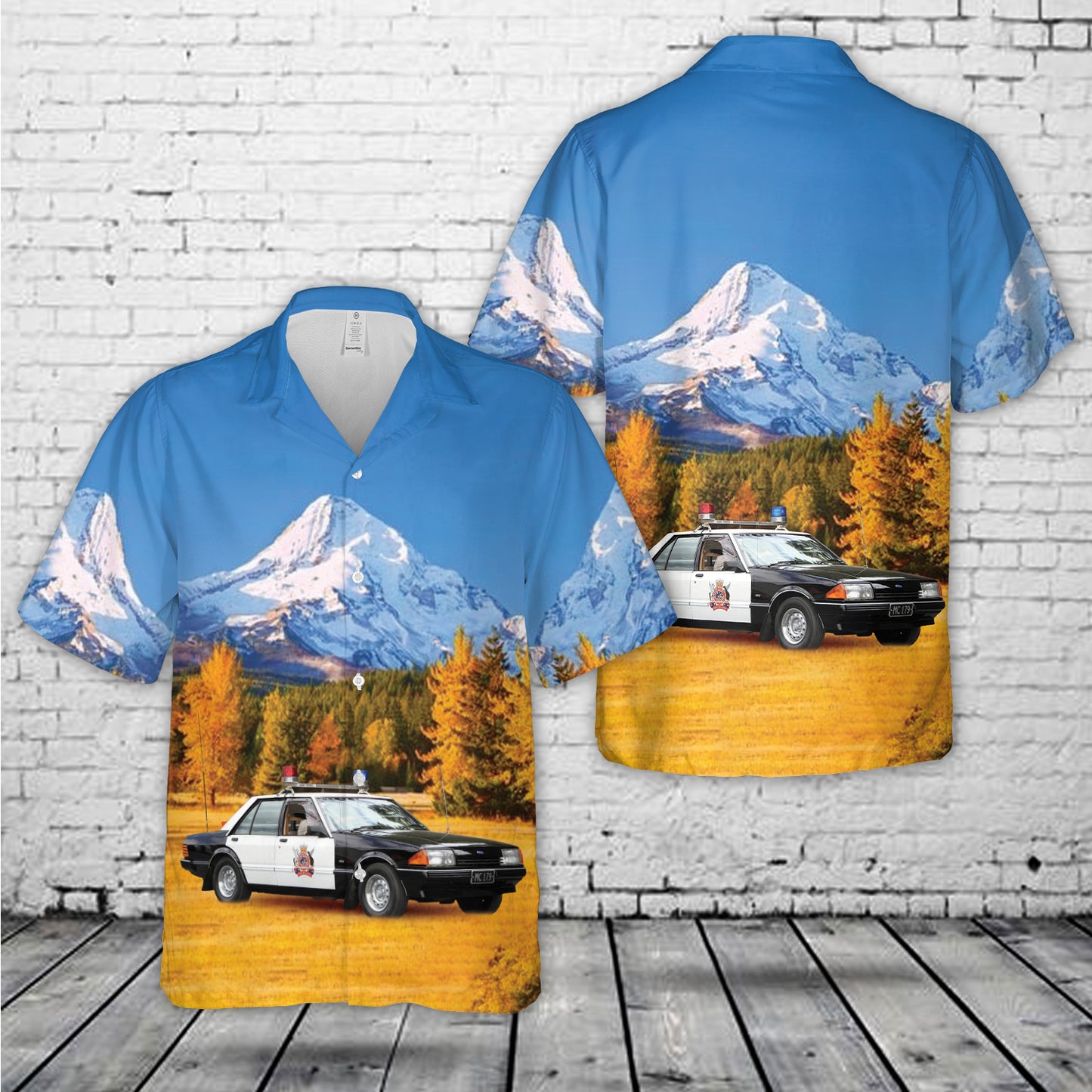1985 Ford Falcon - New Zealand Police Hawaiian Shirt