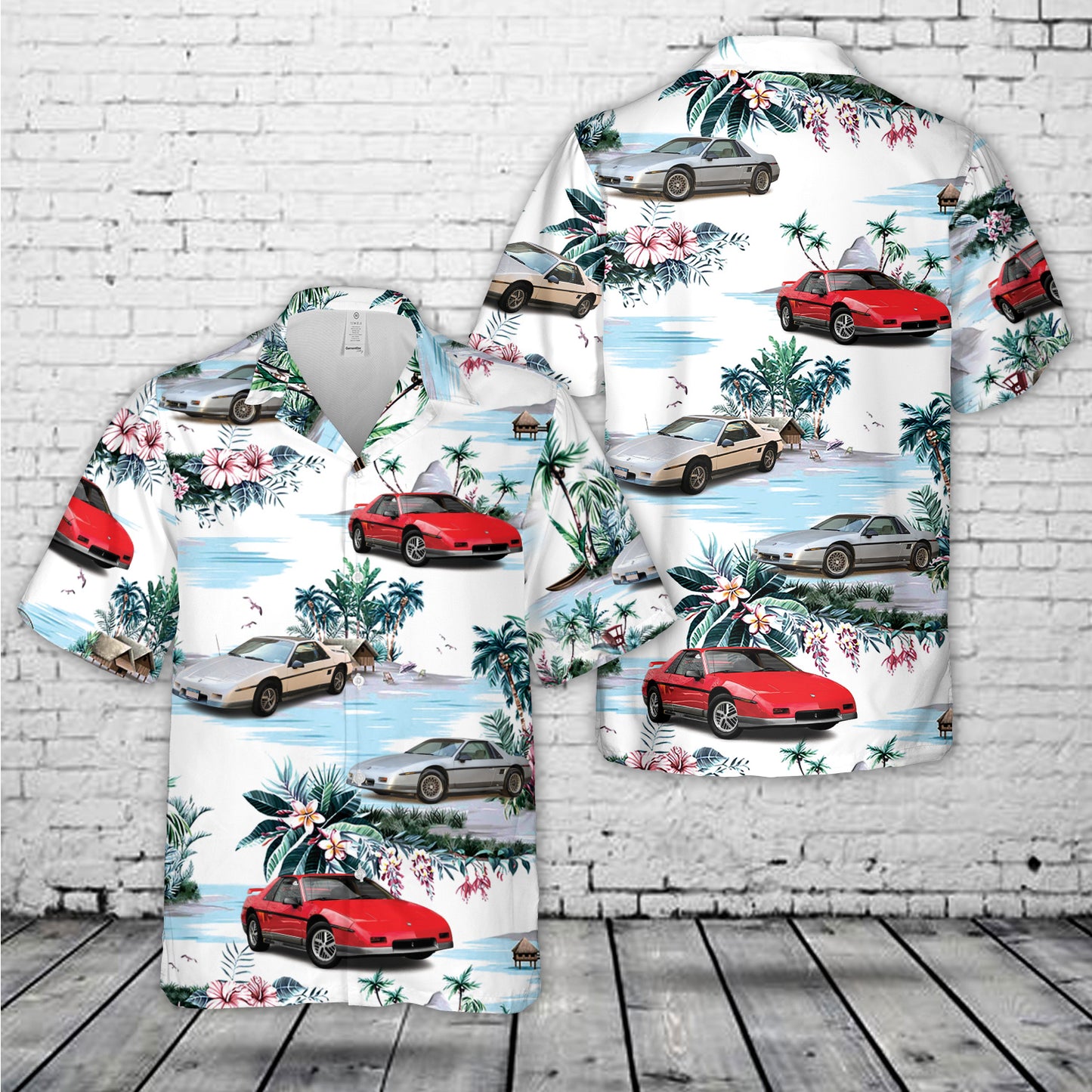 1985 Pontiac Fiero GT Hawaiian Shirt