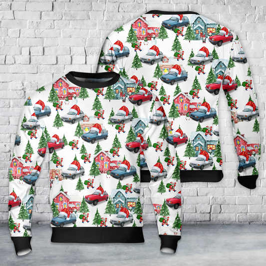 1986 Ford Festiva Christmas AOP Sweater