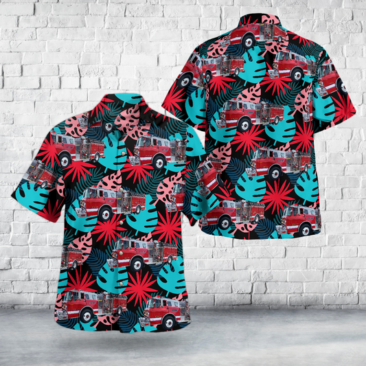 1987 Ford FMC Pumper Hawaiian Shirt