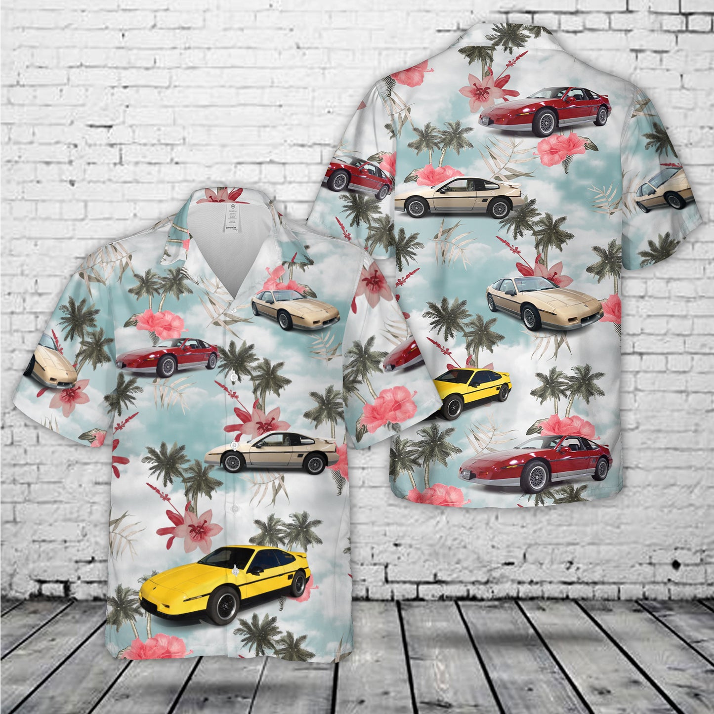1987 Pontiac Fiero GT Hawaiian Shirt