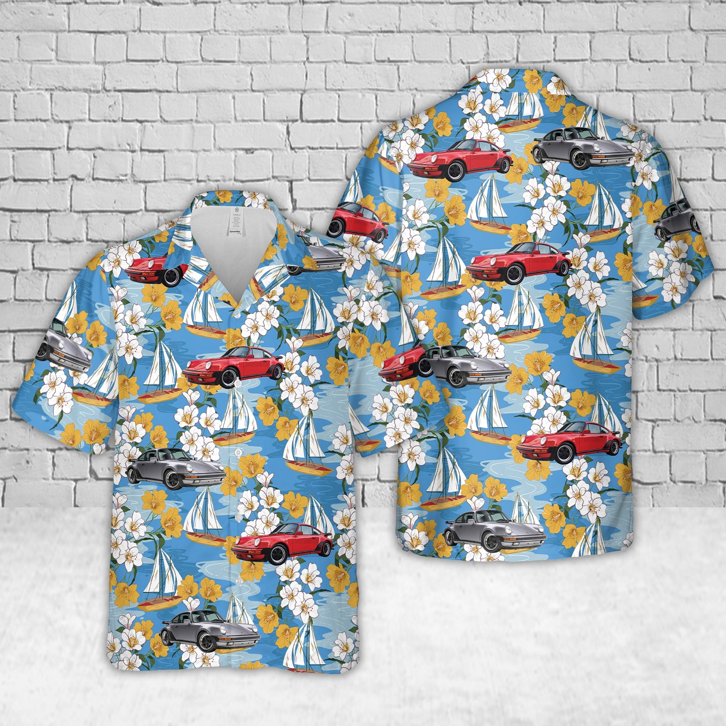 1987 Porsche 911 Hawaiian Shirt