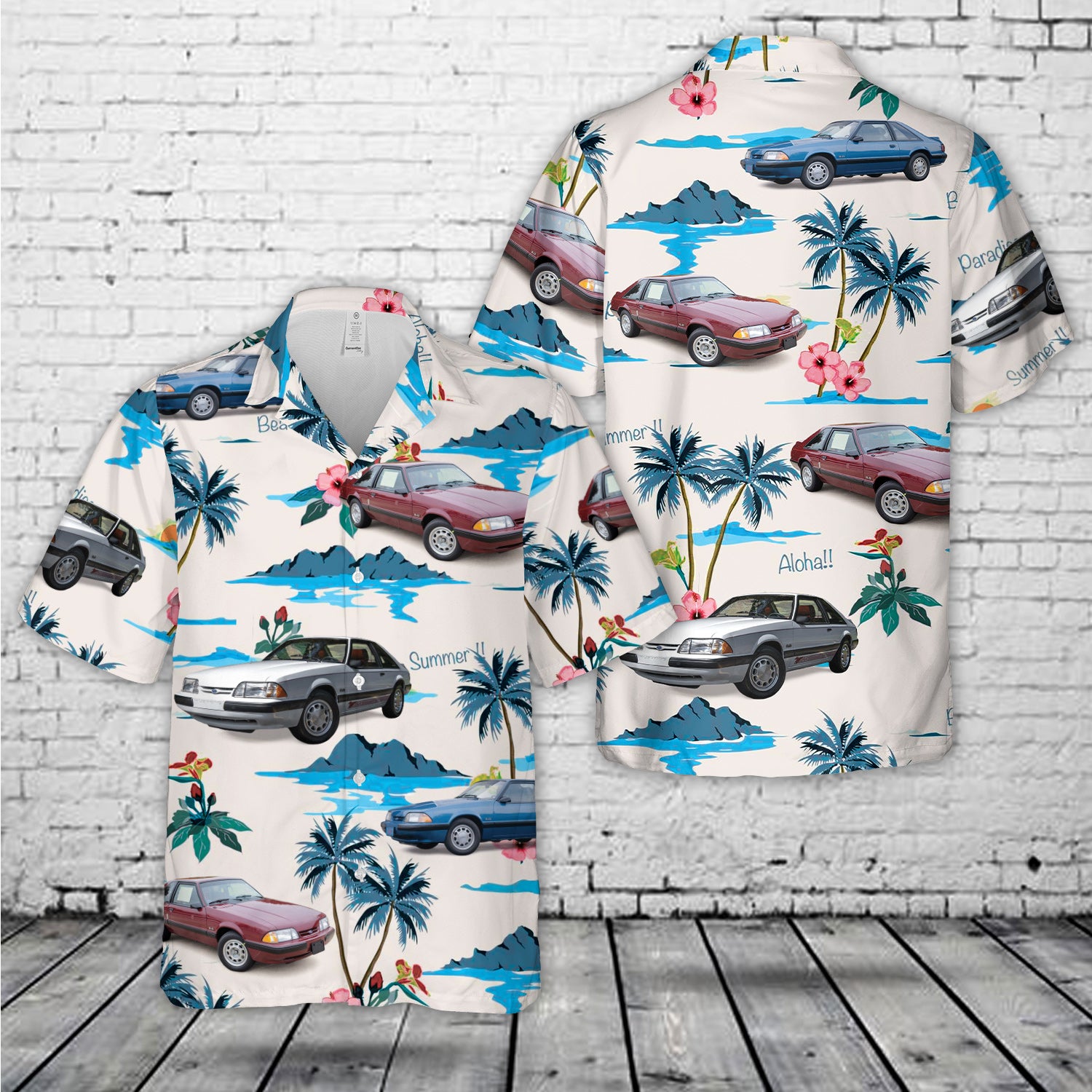 1989 Ford Mustang Hawaiian Shirt