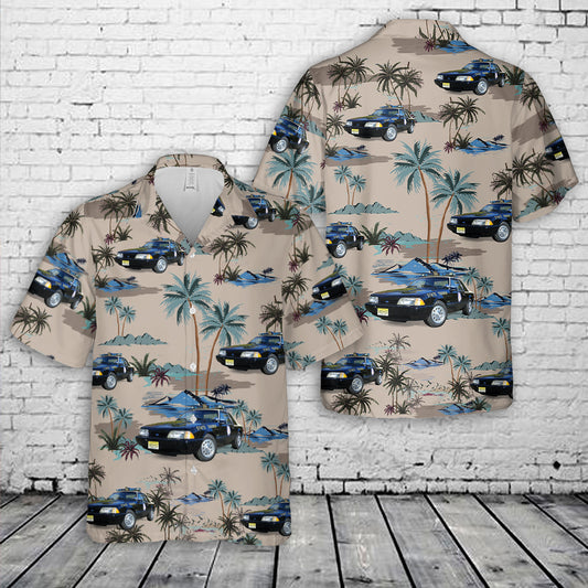 1991 Ford Mustang SSP Florida Highway Patrol Hawaiian Shirt