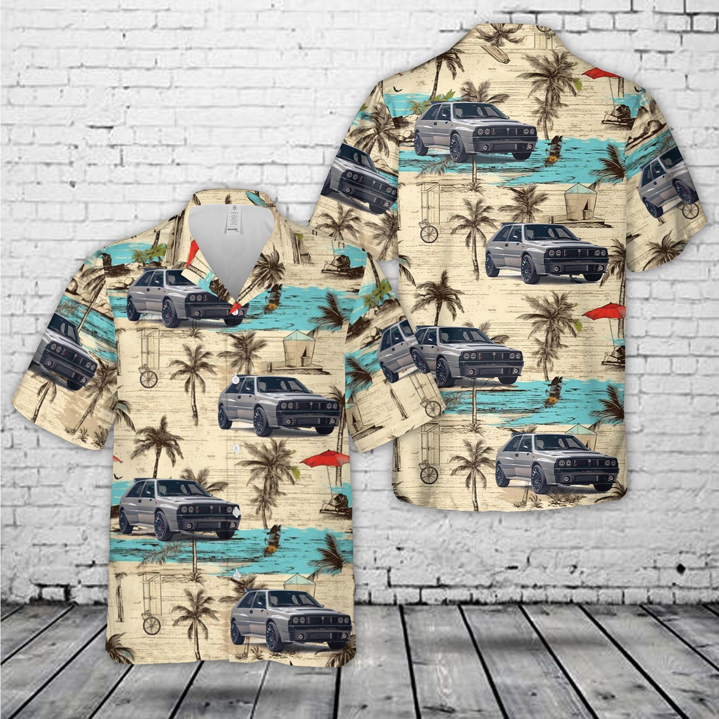 1992 Lancia Delta Futurista Hawaiian Shirt