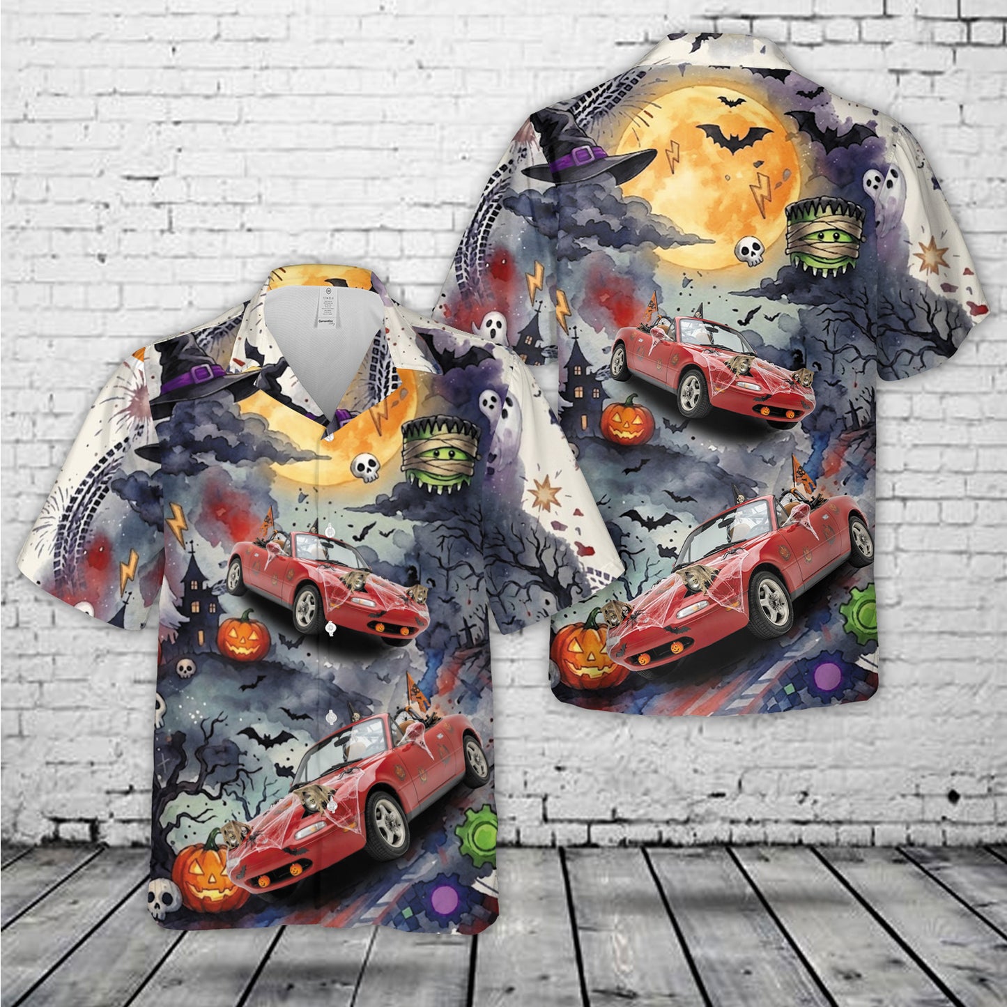 1994 Miata Halloween Hawaiian Shirt