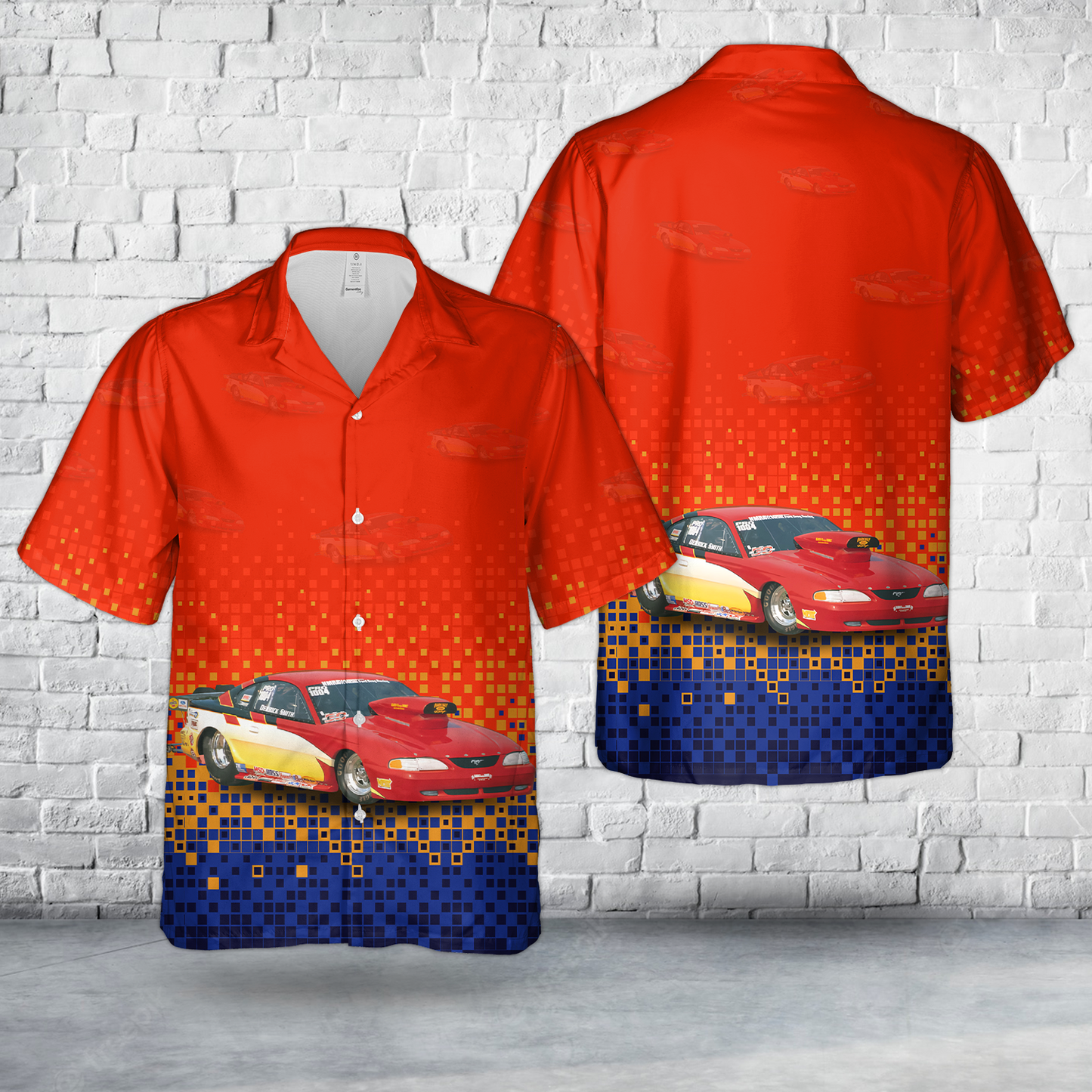 1994 Mustang Drag Car Hawaiian Shirt