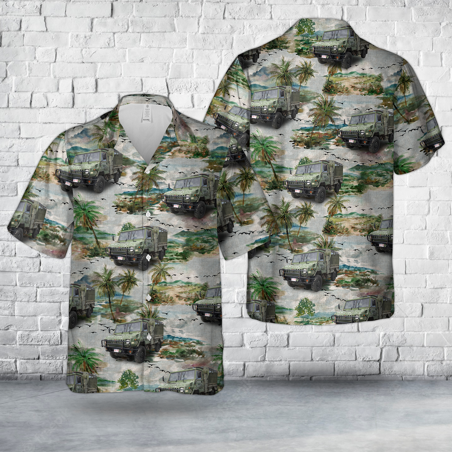 1995 Western Star Military Ambulance Hawaiian Shirt