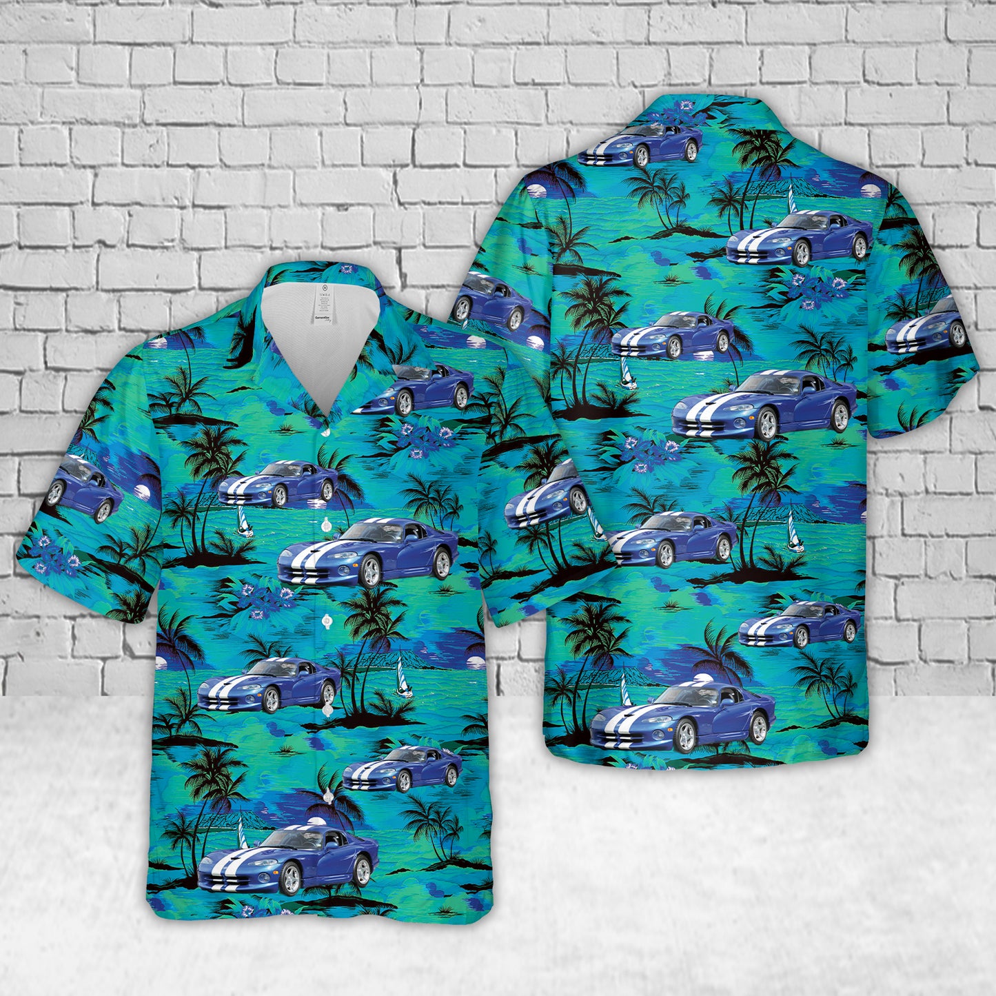 1996 Dodge Viper GTS Hawaiian Shirt