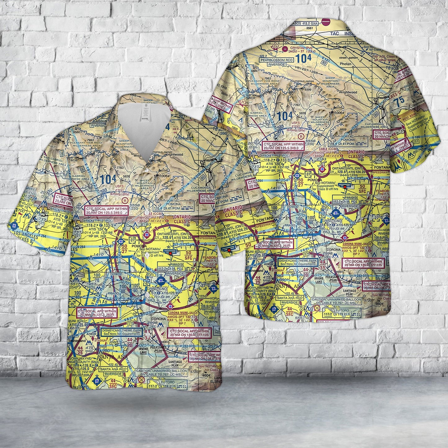 Ontario International Airport ONT VFR Hawaiian Shirt