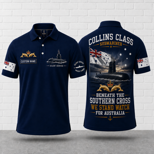 Beneath The Southern Cross Collins Class Submariner Polo Shirt