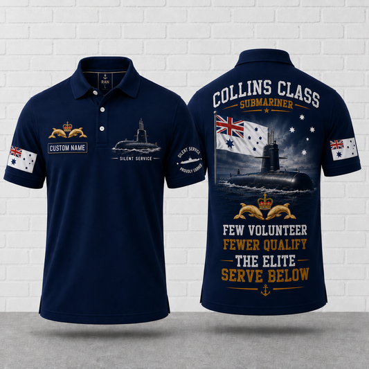 Few Volunteer Fewer Qualify Collins Class Submariner Polo Shirt