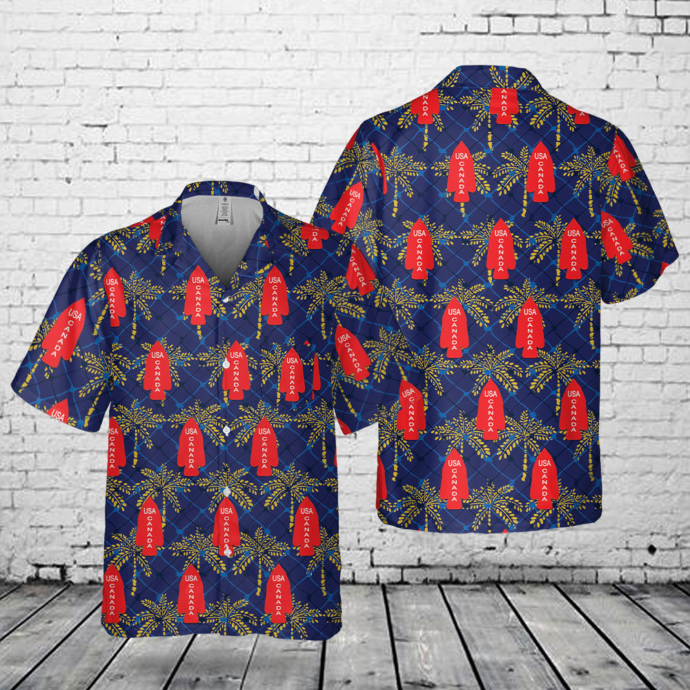 1st Special Service Force, USA and Canada, WWII Pocket Hawaiian Shirt