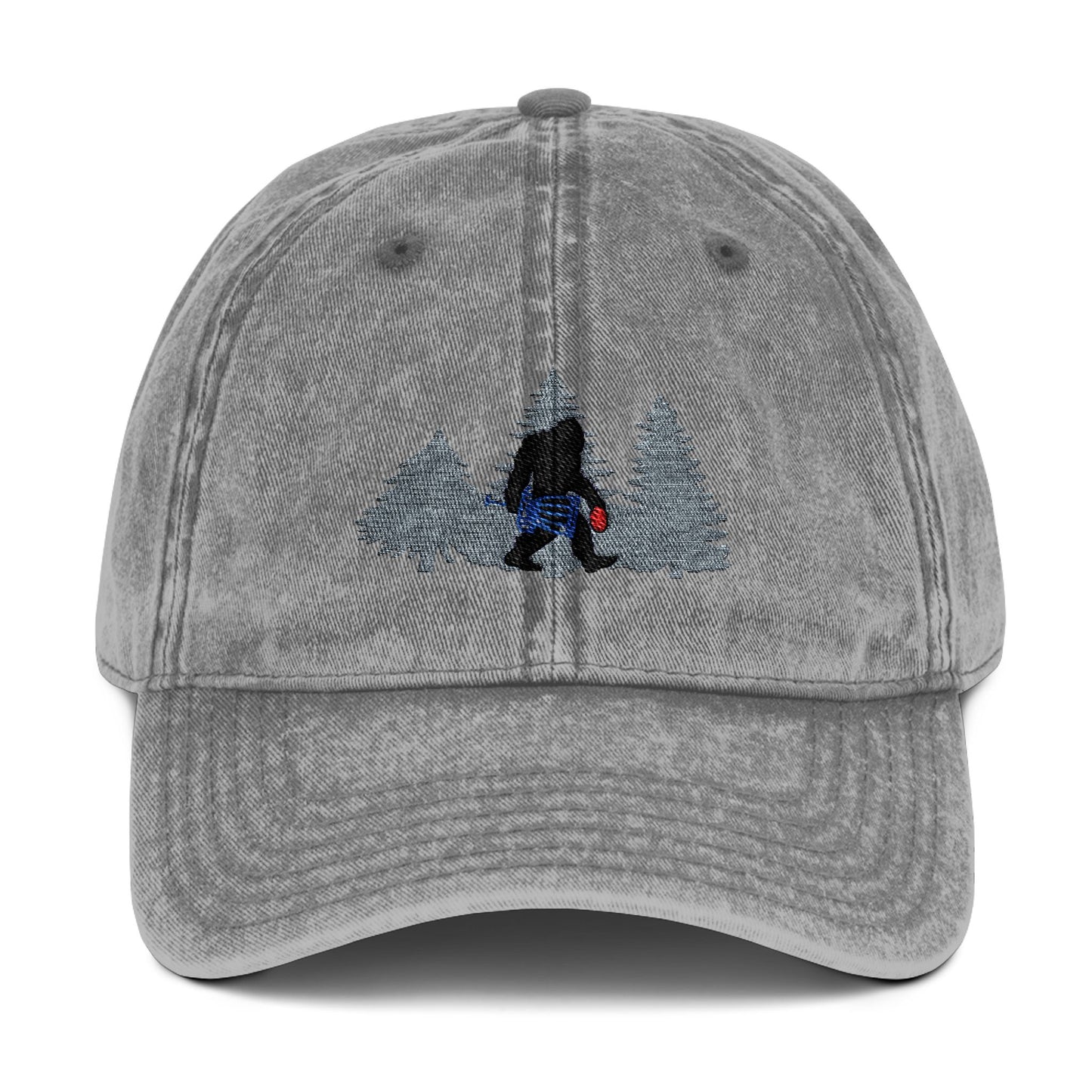 Bigfoot Sasquatch Disc Golf Vintage Cap (Embroidery)