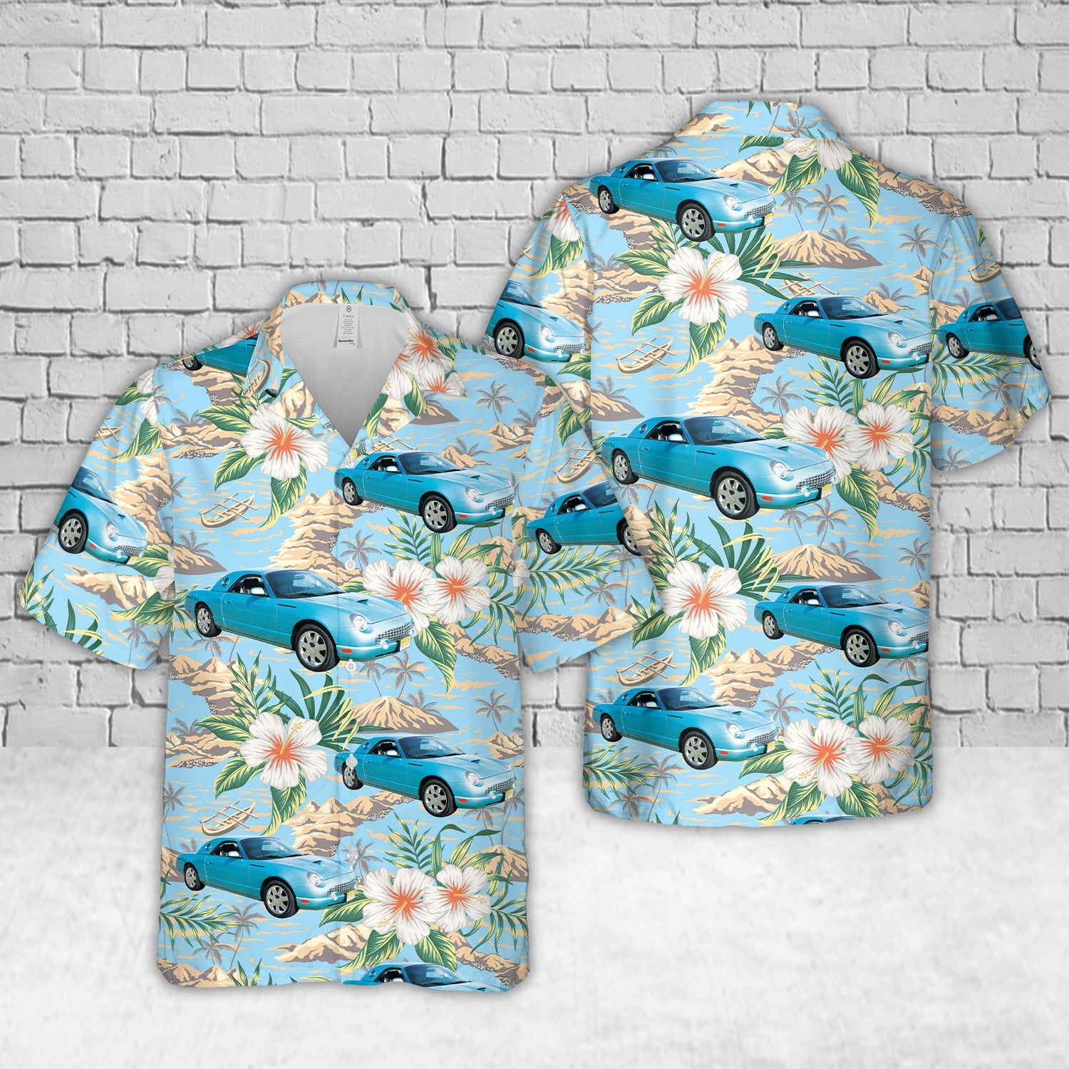 2002 Ford Thunderbird Convertible Hawaiian Shirt