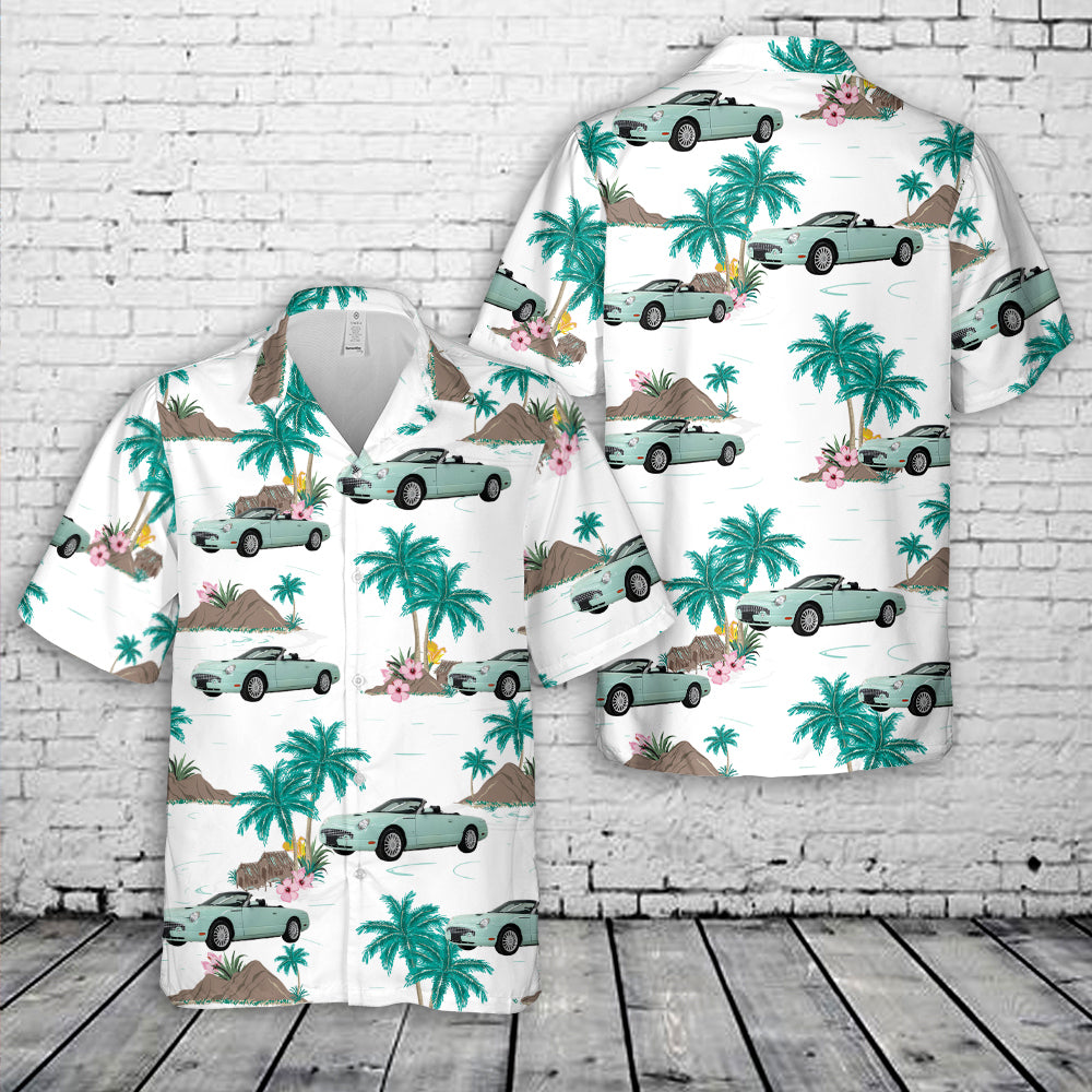2002 Ford Thunderbird Mint Green Hawaiian Shirt