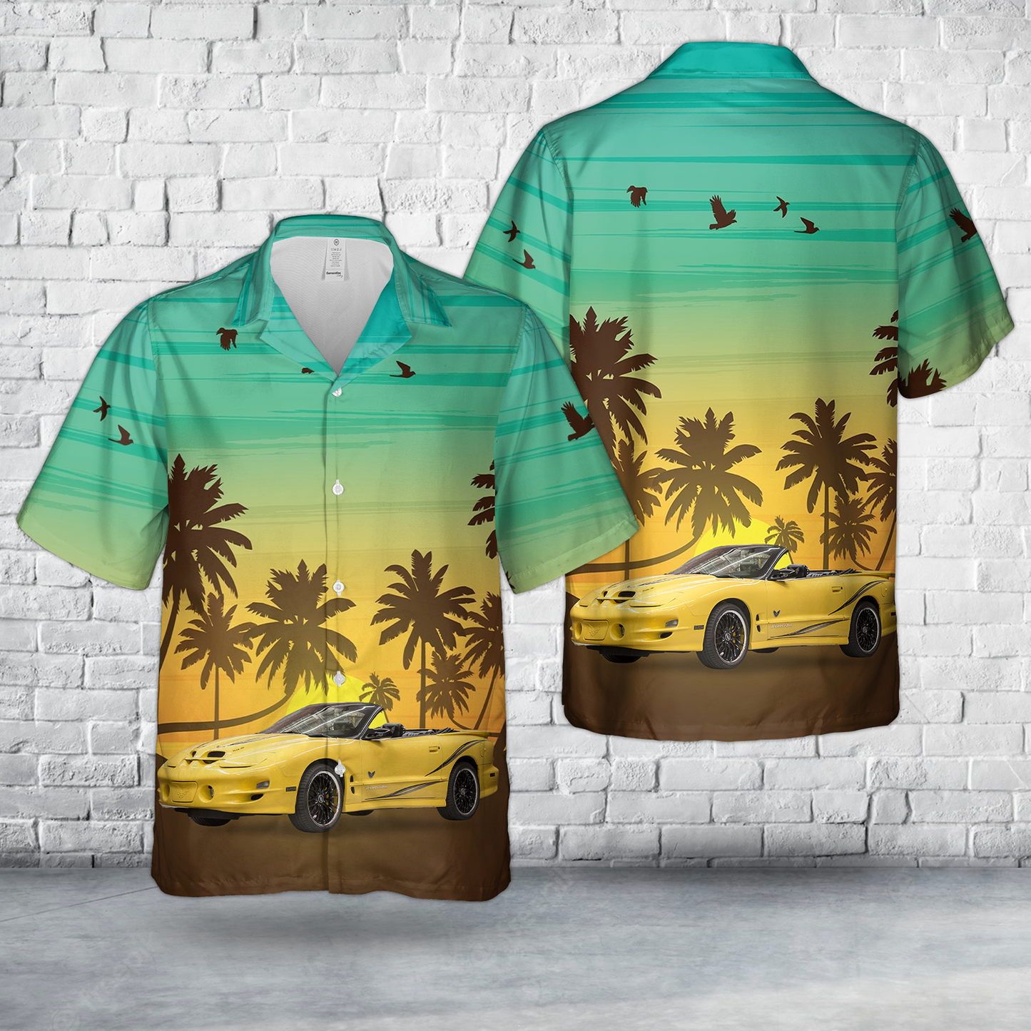 2002 Pontiac Firebird Trans Am WS6 Convertible Hawaiian Shirt