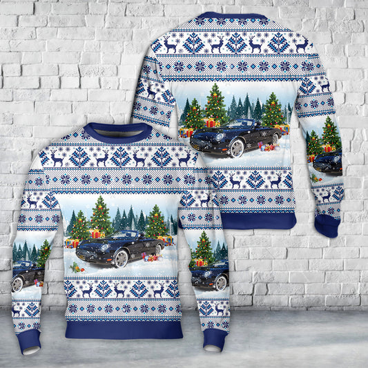 2003 Ford Thunderbird Convertible Christmas AOP Sweater