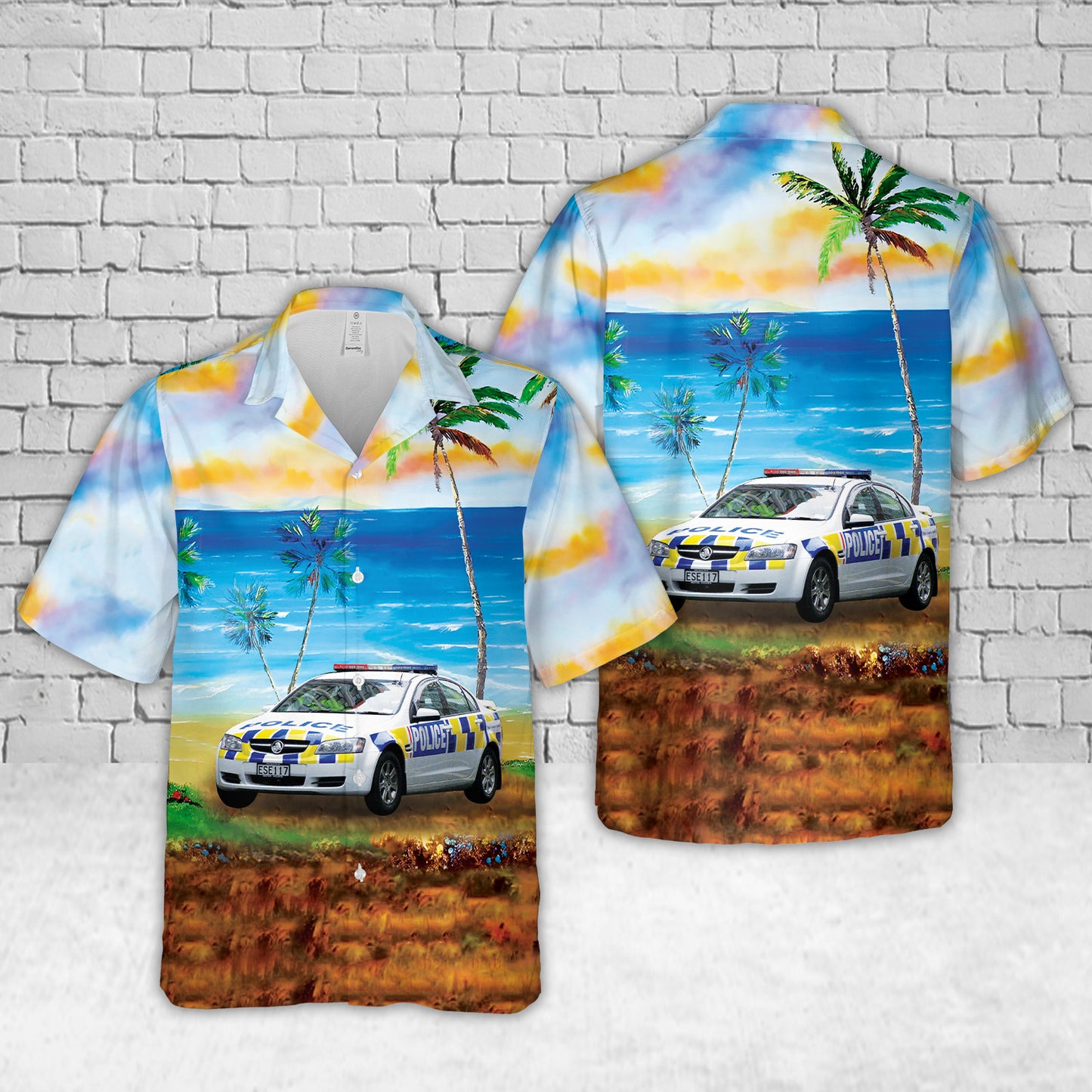 2008 Holden Commodore Omega - New Zealand Police Hawaiian Shirt