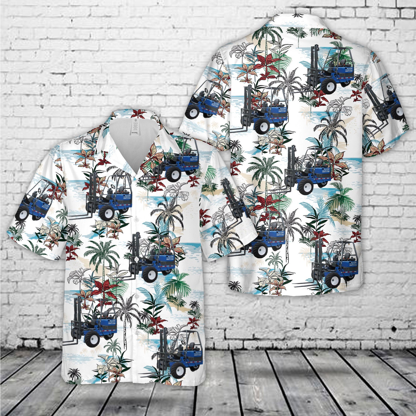 2008 Princeton PB50 PiggyBack Forklift Hawaiian Shirt