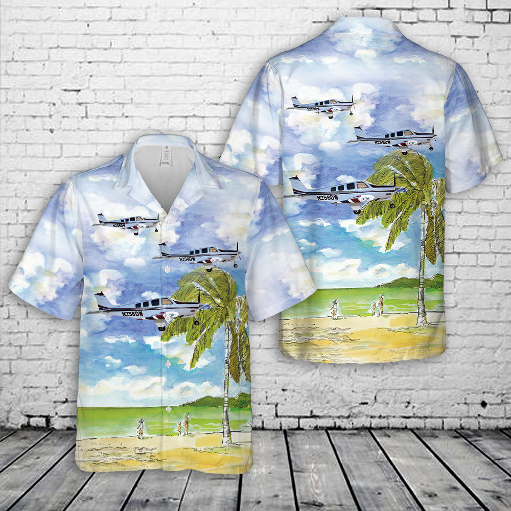 2010 Beechcraft G36 Bonanza Hawaiian Shirt