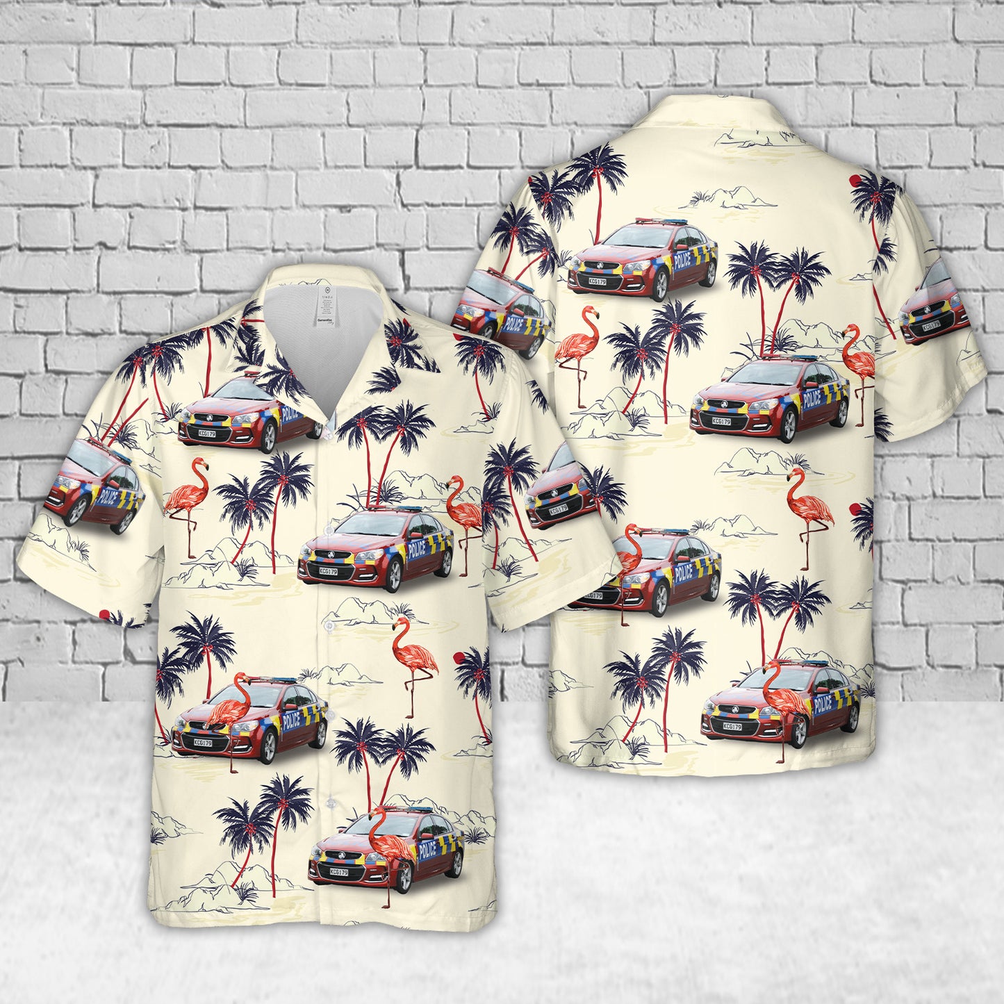2016 Holden Commodore VF2 SV6 New Zealand Police Hawaiian Shirt