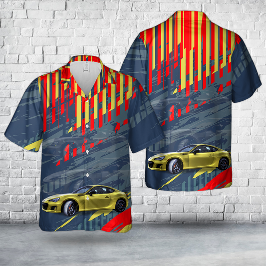 2017 Subaru BRZ Series Yellow Hawaiian Shirt