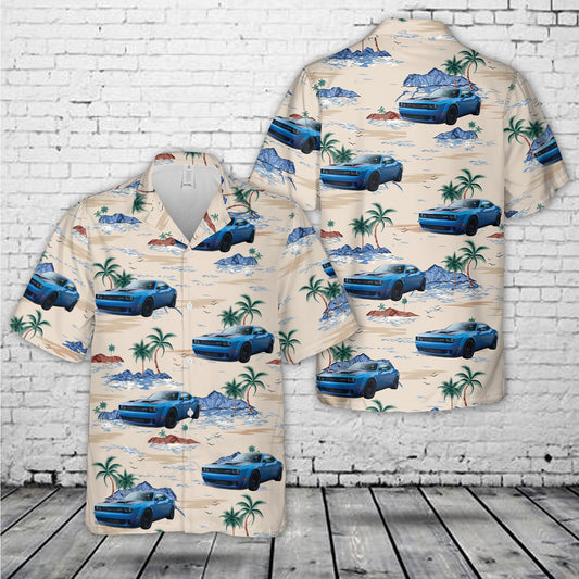 2019 Dodge Challenger SRT Hellcat Redeye Widebody Hawaiian Shirt